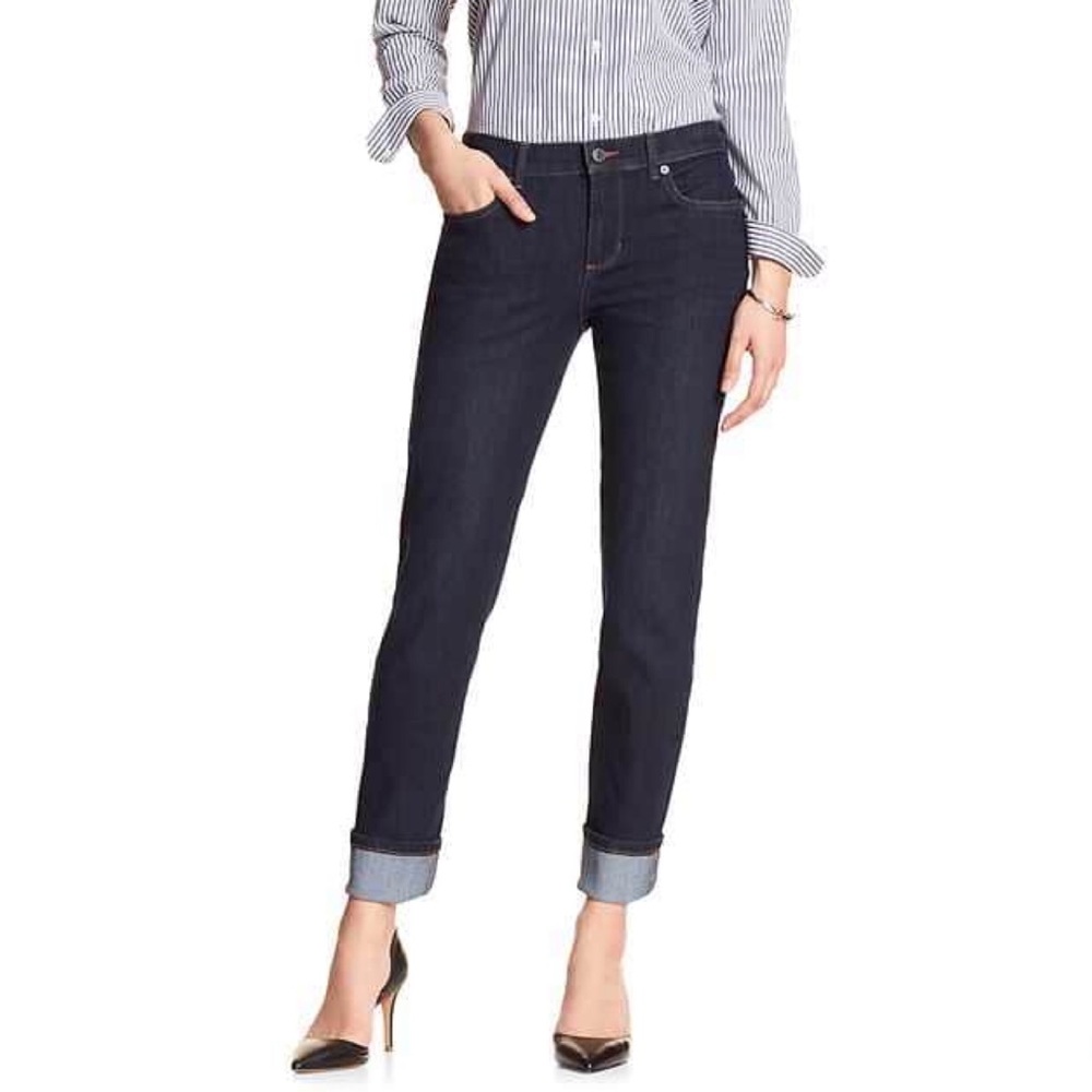 Banana Republic Classic Straight Leg Dark Jeans